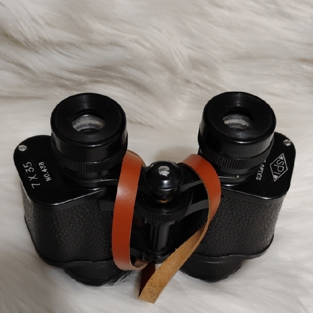 SPI Black Binoculars with Tan Strap 7x35 - Picture 5 of 8